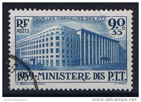 France: Yv 424, 1939, Oblitéré/cancelled - Usados