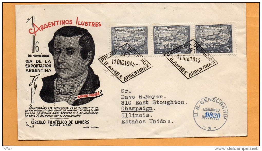 Argentina 1943 FDC - FDC