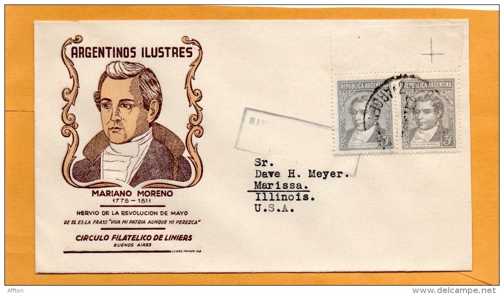 Argentina 1944 FDC - FDC