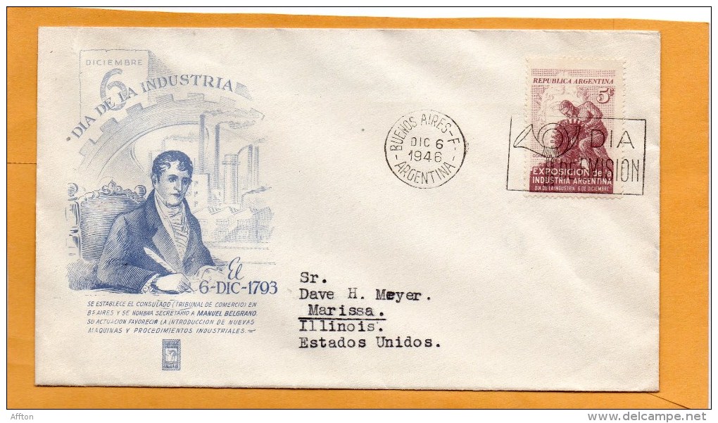 Argentina 1946 FDC - FDC