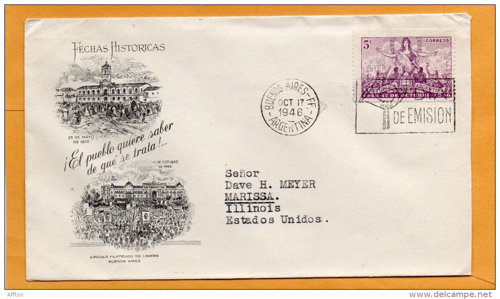 Argentina 1946 FDC - FDC