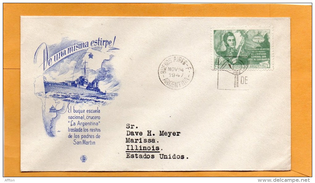 Argentina 1947 FDC - FDC