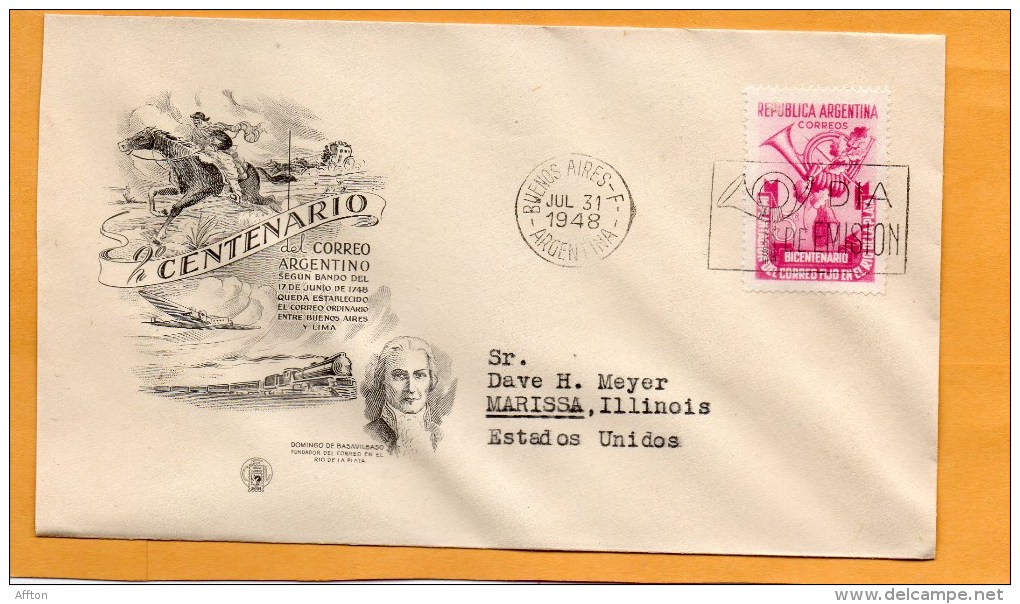 Argentina 1948 FDC - FDC