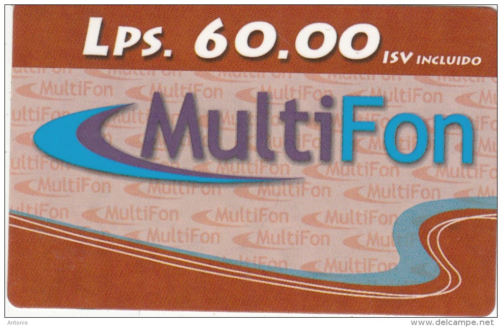 HONDURAS - Multifon Prepaid Card Lps.60, Exp.date 31/12/06, Used - Honduras