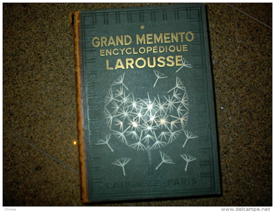 GRAND MEMENTO LAROUSSE ENCYCLOPEDIE Tome 1er B403 - Enzyklopädien