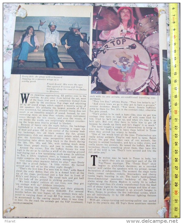 ZZ TOP-ROCK STAR,0NE PAGE FROM CIRCUS MAGAZINE - Affiches & Posters