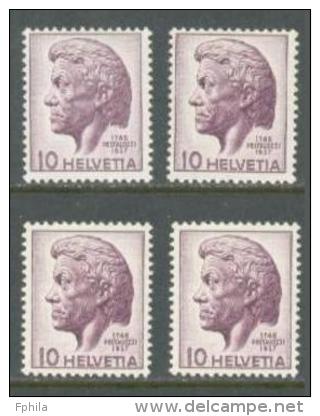 1946 SWITZERLAND PESTALOZZI 4x Stamps MICHEL: 469 MNH ** - Ongebruikt