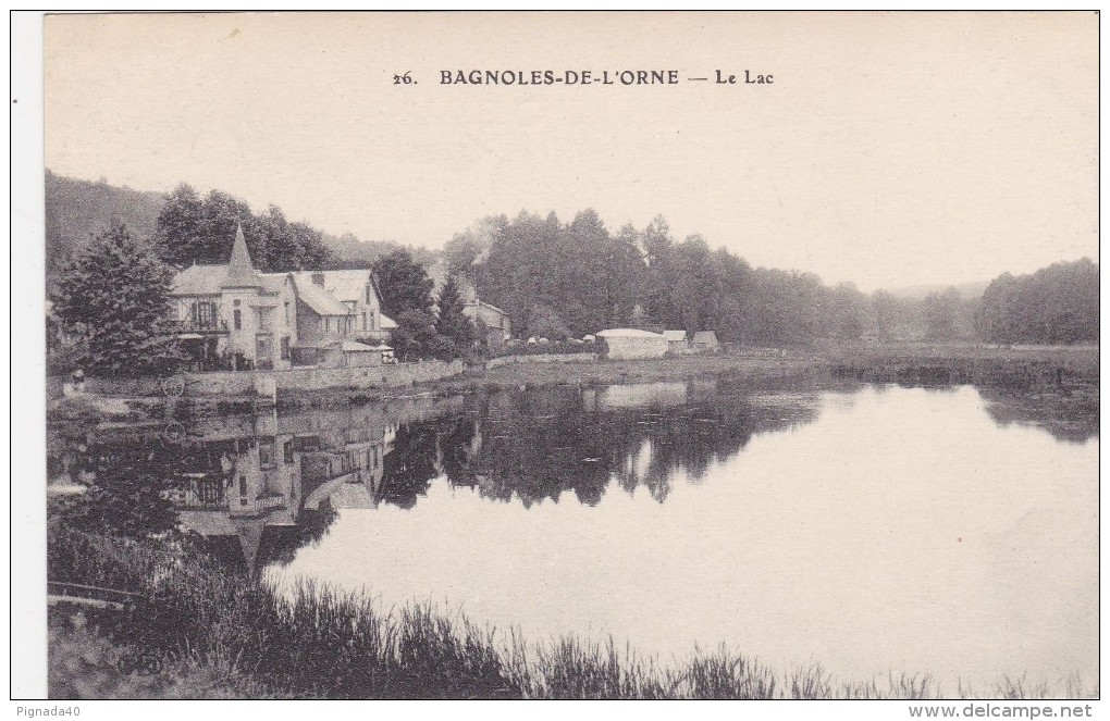 Cp , 61 , BAGNOLES-de-l'ORNE , Le Lac - Argentan