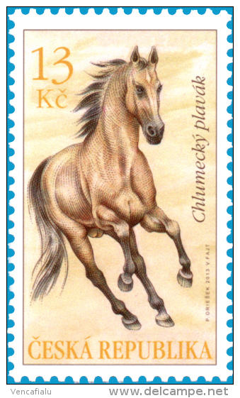 2013 - Horses From Breeding In Chlumec Nad Cidlinou - Bucksin And Palomino - Set Of 2 Stamps, MNH - Ongebruikt