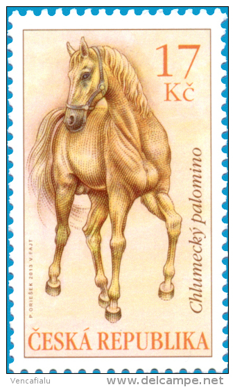 2013 - Horses From Breeding In Chlumec Nad Cidlinou - Bucksin And Palomino - Set Of 2 Stamps, MNH - Neufs