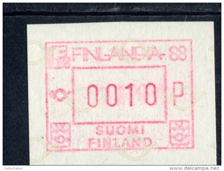 FINLAND  POSTFRIS MINT NEVER HINGED POSTFRISCH EINWANDFREI AUTOMATENMARKEN MICHEL  2 - Automaatzegels [ATM]