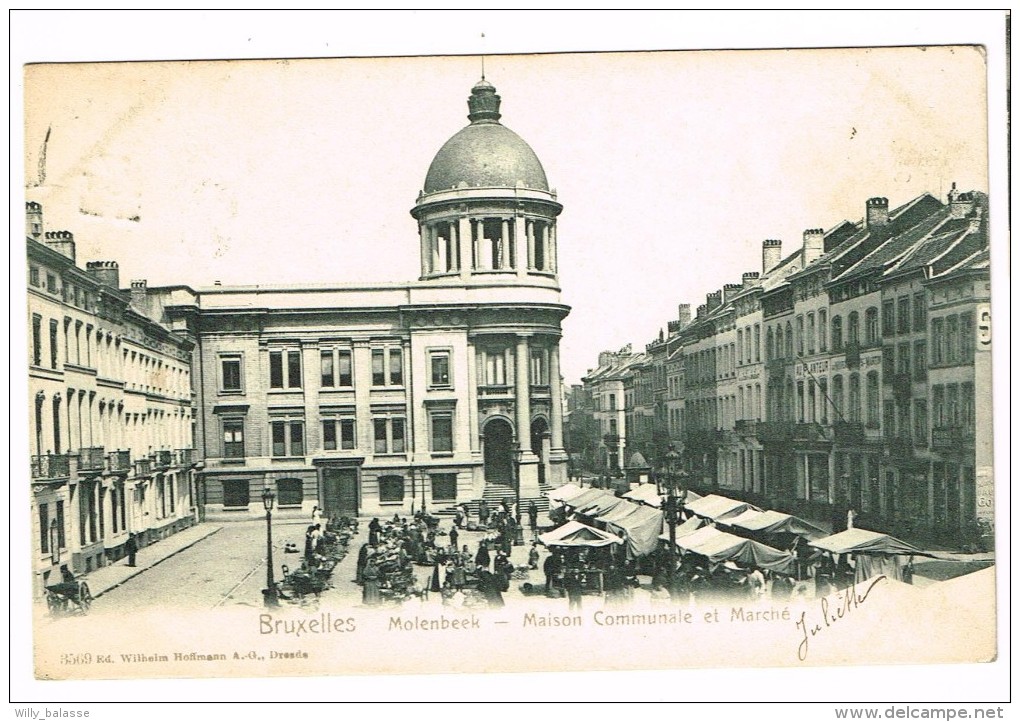 "Bruxelles - Molenbeek - Maison Communale Et Marché" - Molenbeek-St-Jean - St-Jans-Molenbeek