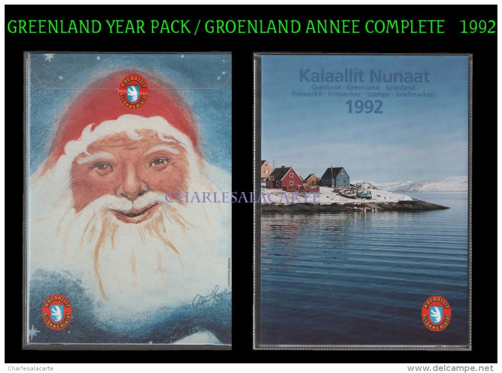 GREENLAND 1992 YEAR PACK NEVER OPENED IN PLASTIC PACKET - Volledige Jaargang