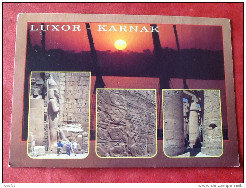 Egypt Luxor. Karnak 17 X 12 Cm GRAND FORMAT - Louxor