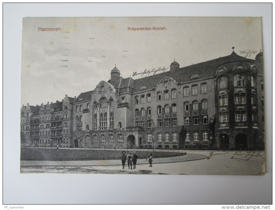 AK / Bildpostkarte 1915 Hannover Präparanten - Anstalt 1. WK Echt Gelaufen Verlag Ernst Walther Nr. 95 - Hannover