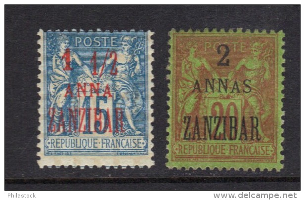 ZANZIBAR N° 22 & 23 * - Ungebraucht