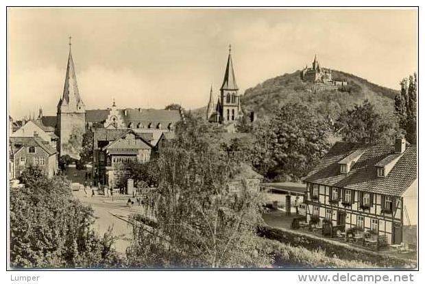 AK Wernigerode, Westerntor, Gasthaus, Biergarten, Schloss - Wernigerode