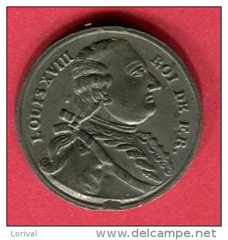 MEDAILLE LOUIS XVIII ETAIN TTB 15 - Varietà E Curiosità