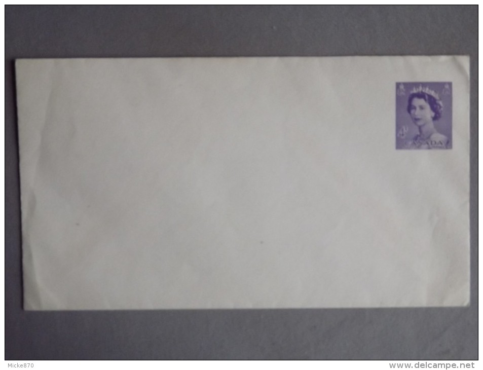 Canada Entier Postal Elisabeth II 4 Cents - 1903-1954 Könige