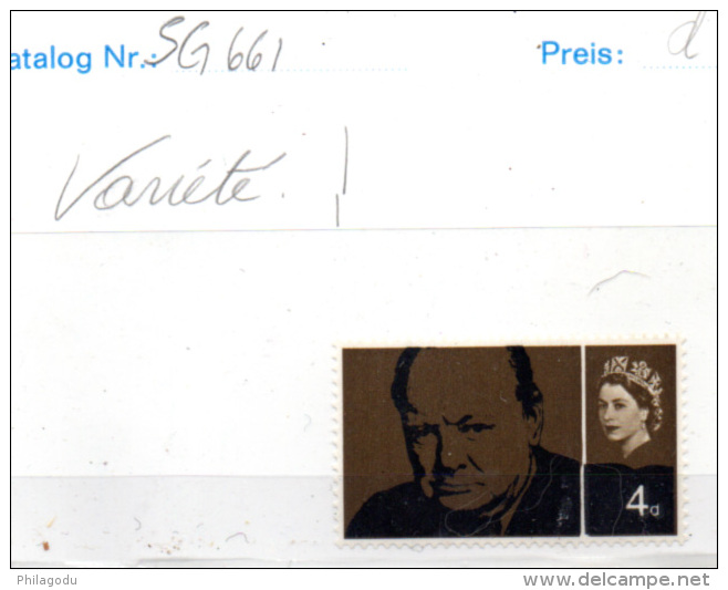 Mort De Winston Churchill, Variété 397** (SG 661), - Unused Stamps