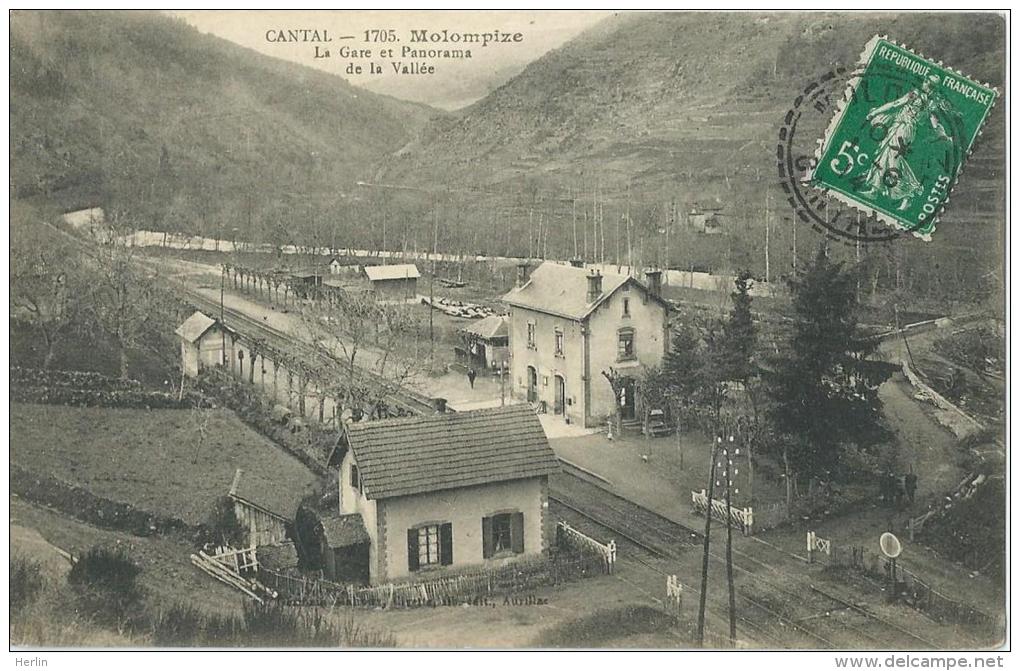 15 - MOLOMPIZE - La Gare Et Panorama De La Vallée - Otros & Sin Clasificación