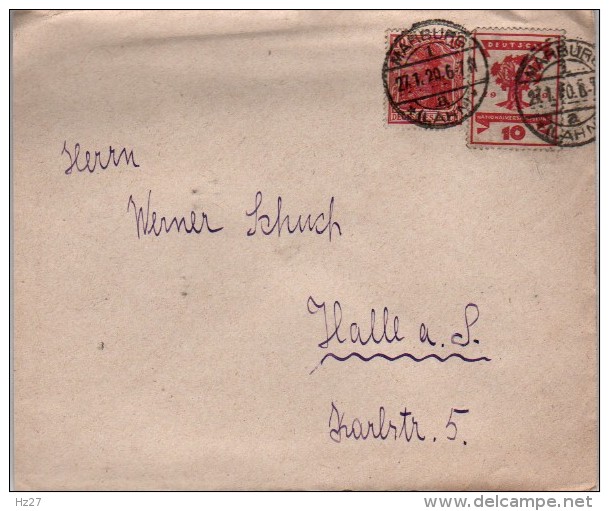 Allemagne Lettre   Marburg  Halle En Saxe - Briefe U. Dokumente