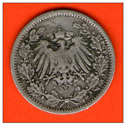 ** 1/2 Mark 1906 A **  KM 17 - Plata / Silver / Silber  - ALEMANIA / DEUTSCHLAND / GERMANY - 1/2 Mark