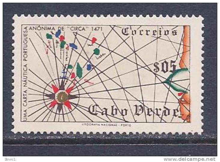 Cape Verde, Scott # 277 Mint Hinged Map, 1952 - Cape Verde