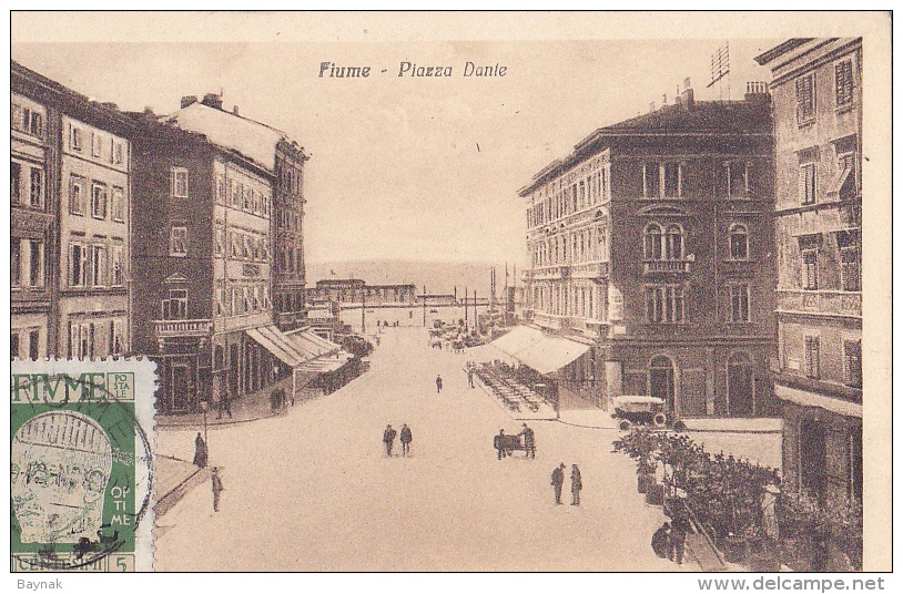 FIU105   --  FIUME   --  PIAZZA DANTE - Kroatien