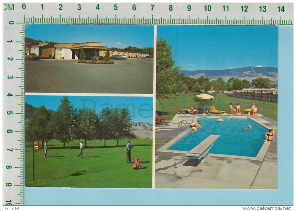 Kelowna ( Multi-view County Motor Inn ) PostCard Carte Postale 2 Scan - Kelowna