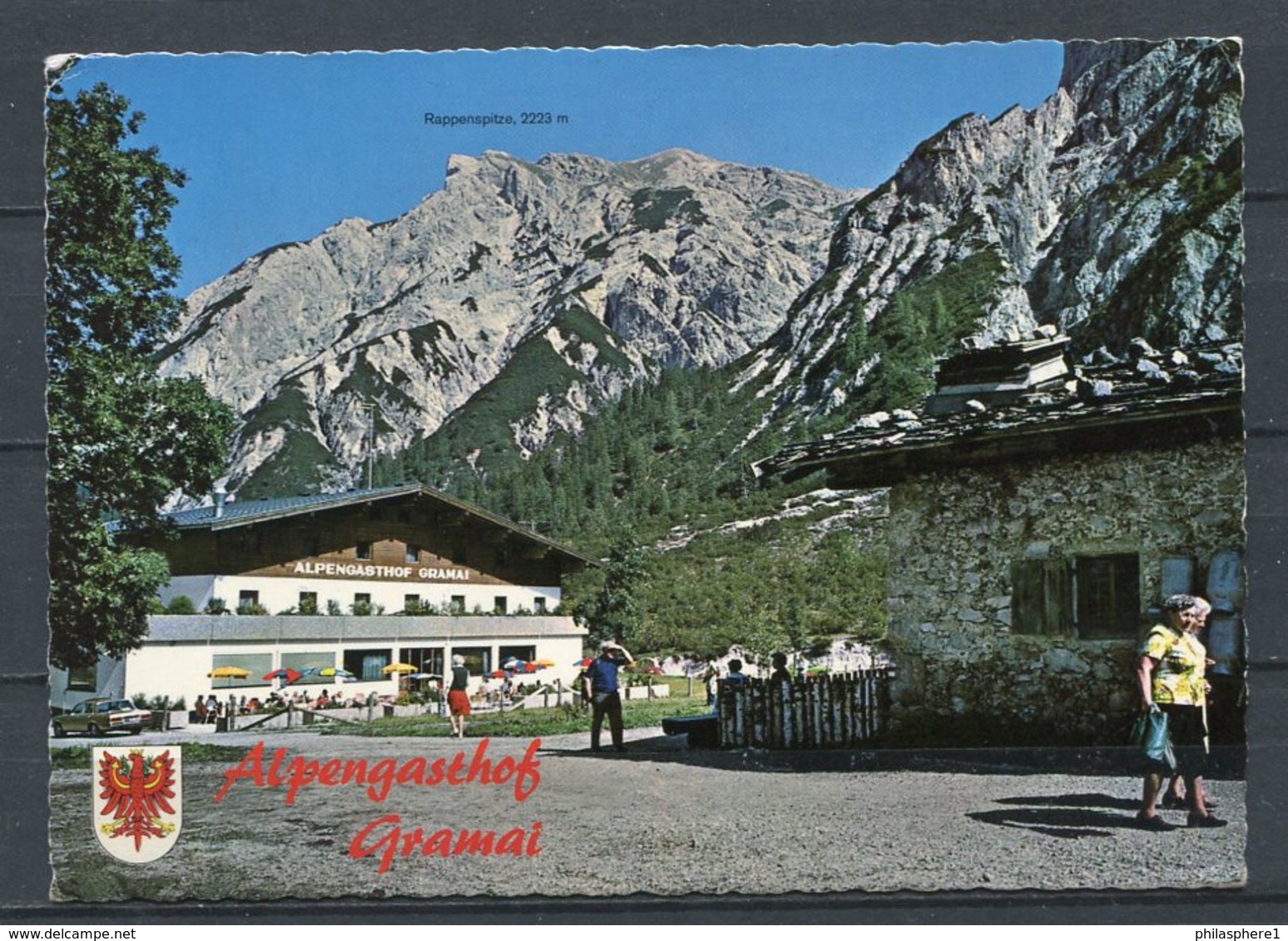 (2515) Alpengasthof Gramai, 1263 M / Gegen Rappenspitze, 223 M / Karwendelgebirge / M. Wappen - Gel. - Pertisau