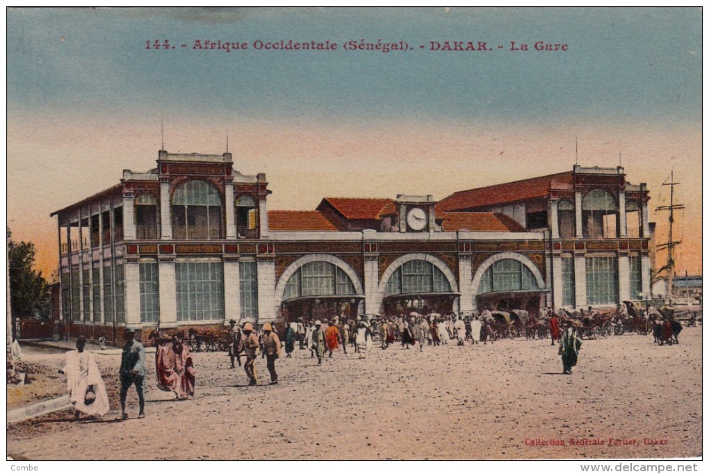 1921, CARTE SENEGAL, DAKAR Pour FRANCE, DAKAR LA GARE /5090 - Brieven En Documenten