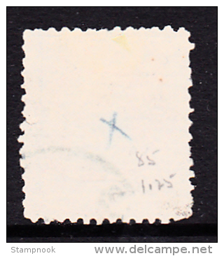 Brazil Scott    85  Used Fine Type II Pale Rose Diag Crossed Lines Bkgrnd CV $5.50 - Oblitérés