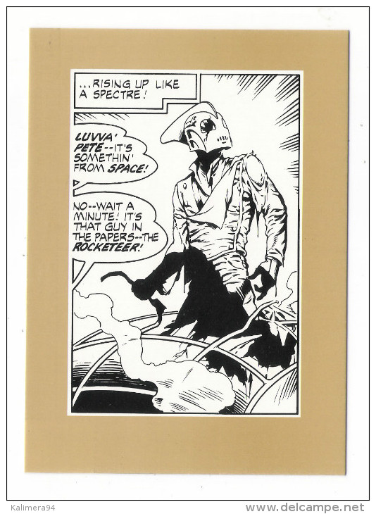 THE  ROCKETEER  RESPONDS , By  DAVE  STEVENS  ( 1985 ) /  CPM  BANDE  DESSINEE  /  Edit.  AEDENA  ( Tirage 700 Ex. ) - Fumetti