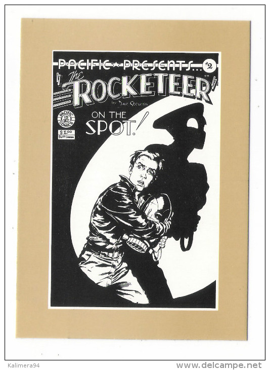 THE  ROCKETEER  RESPONDS , By  DAVE  STEVENS  ( 1985 ) /  CPM  BANDE  DESSINEE  /  Edit.  AEDENA  ( Tirage 700 Ex. ) - Comics