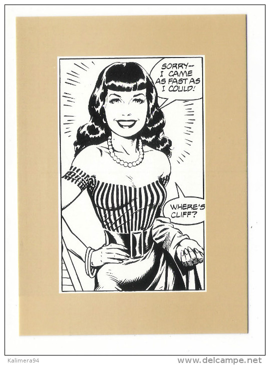 THE  ROCKETEER  RESPONDS , By  DAVE  STEVENS  ( 1985 ) /  CPM  BANDE  DESSINEE  /  Edit.  AEDENA  ( Tirage 700 Ex. ) - Fumetti