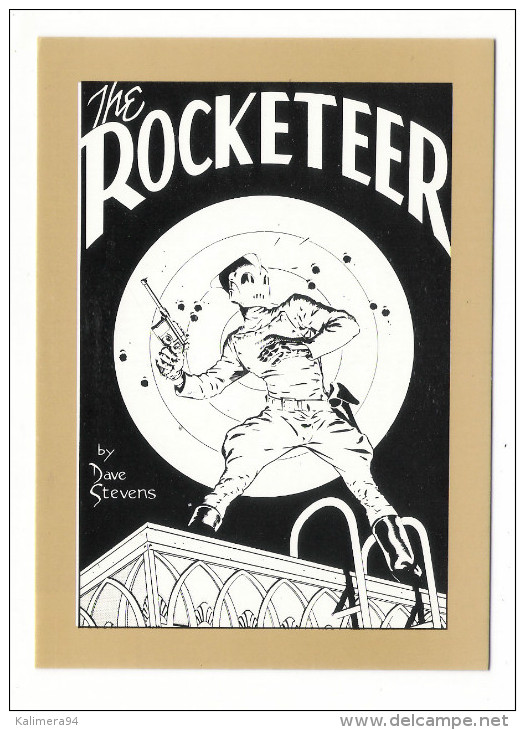 THE  ROCKETEER  RESPONDS , By  DAVE  STEVENS  ( 1985 ) /  CPM  BANDE  DESSINEE  /  Edit.  AEDENA  ( Tirage 700 Ex. ) - Fumetti