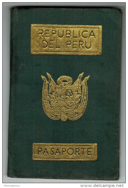 Peru 1981 Passport Reisepass Passeport Pasaporte #697095 - Historical Documents