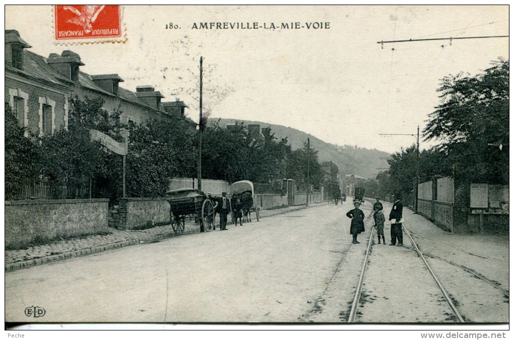 N°36305 -cpa Amfreville La Mie Voie - Autres & Non Classés