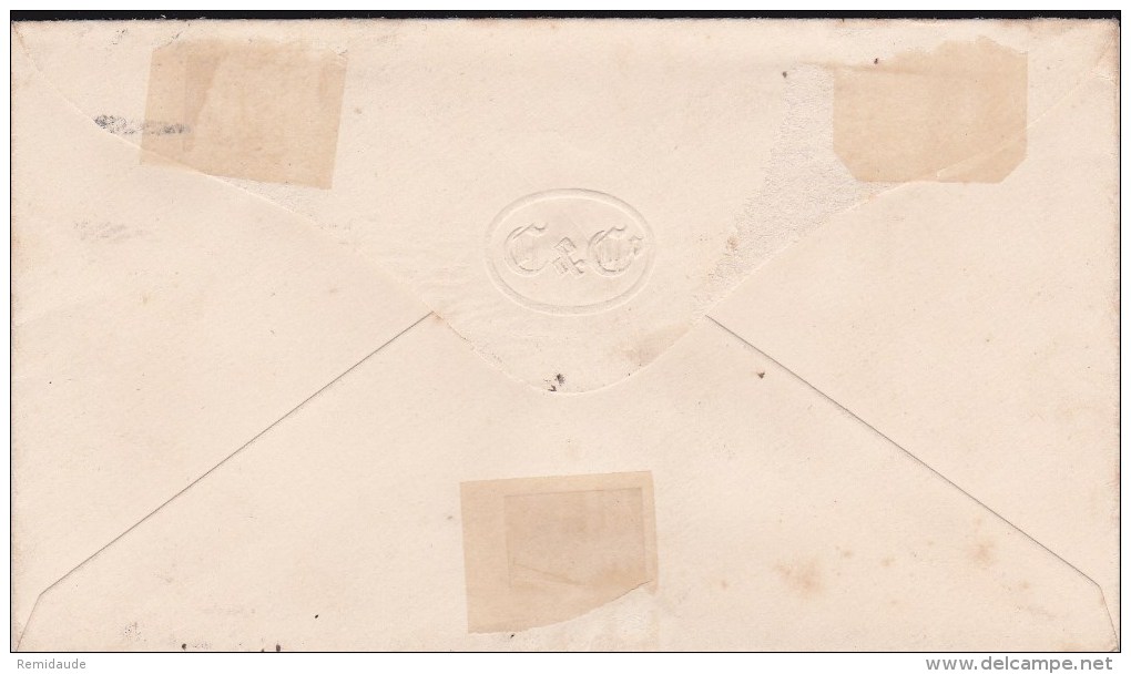 GB - 1900 - ENVELOPPE ENTIER POSTAL PRIVEE 137X79 Avec "C And C" FRAPPE à SEC Au DOS De LONDON - Postwaardestukken