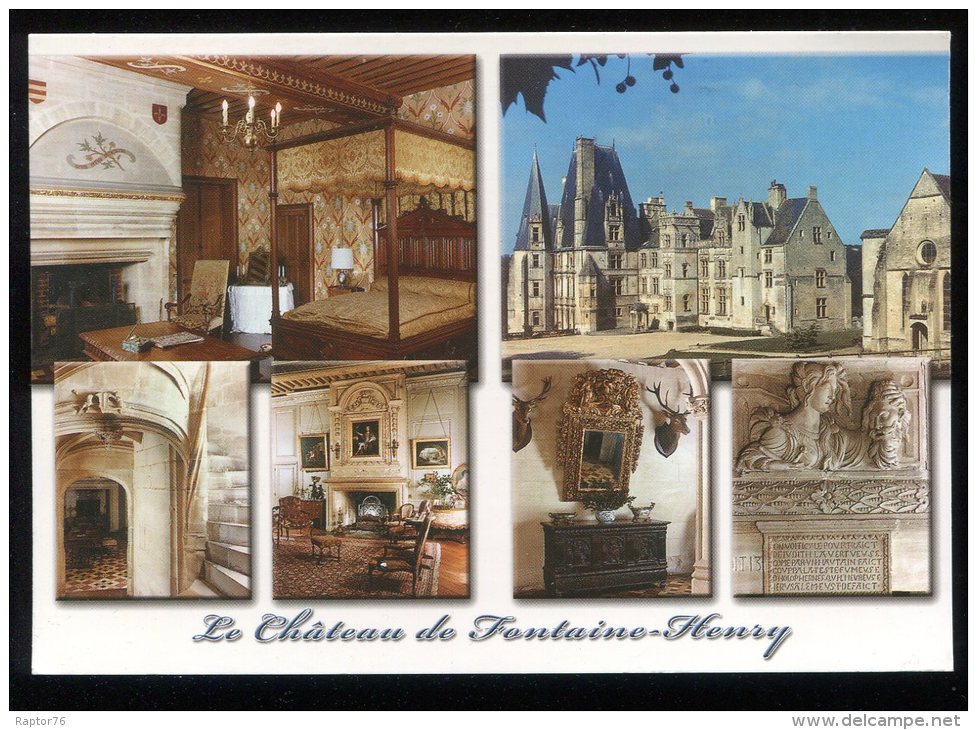 CPM  14 FONTAINE HENRY Le Château Multi Vues - Autres & Non Classés