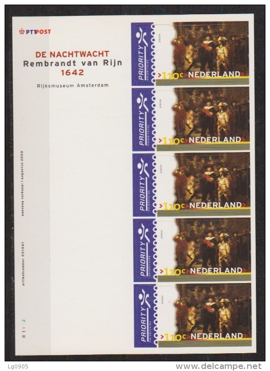 NVPH Netherlands Nederland Pays Bas Holanda Sheet V 1907 MNH REMBRANDT Schilderij Peinture Pintura Painting Nachtwacht - Rembrandt