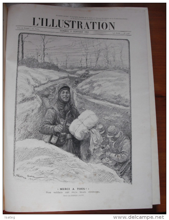 L'illustration Année Complète 1915 En 3 Volumes - Wholesale, Bulk Lots
