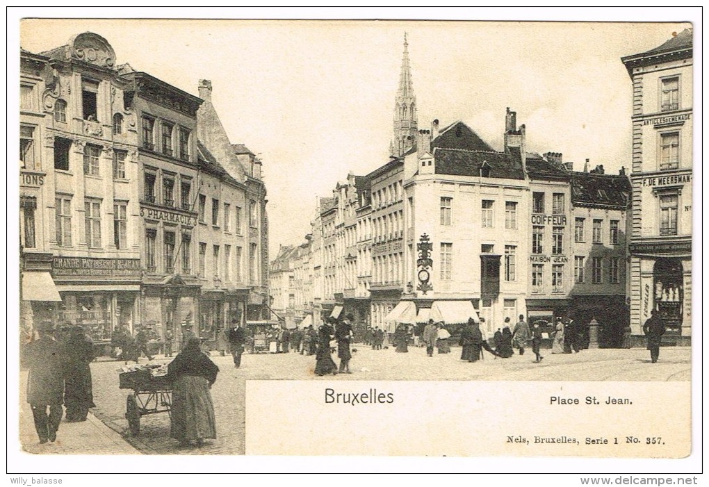 "Bruxelles - Place Saint Jean" - Places, Squares