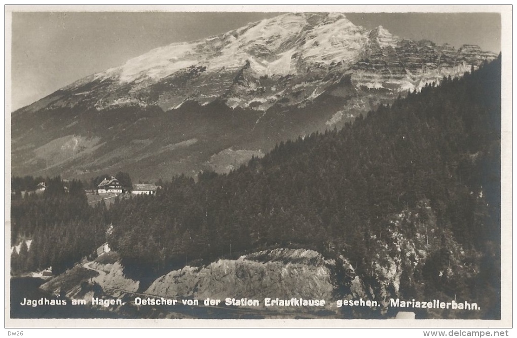 Jagdhaus Am Hagen - Oetscher Von Der Station Erlaufklause Gesehen - Mariazellerbahn - Ed. Ledermann - Mariazell