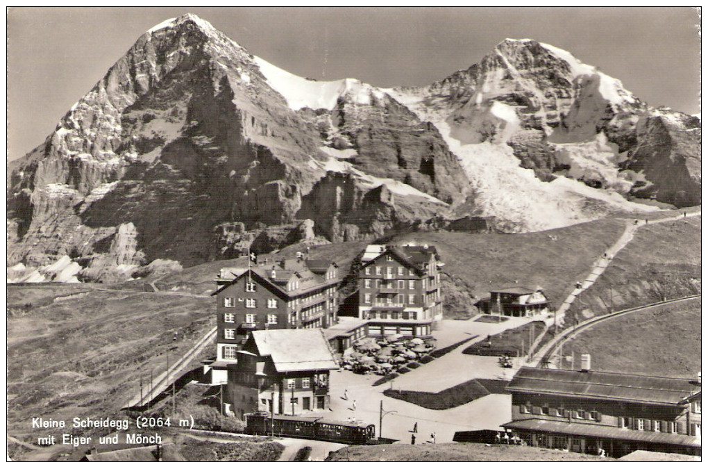 PostkaartZwitserland  B191 Kleine Scheidegg 2064 M Mit Eiger Und Mönch - Mon