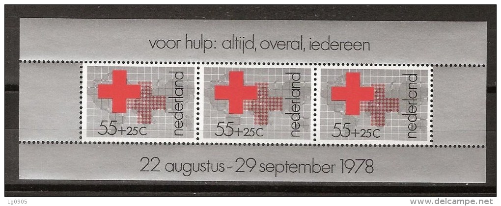 NVPH Netherlands Nederland Pays Bas Holanda Sheet 1164 MNH ; Rode Kruis, Croix Rouge, Cruz Roja, Rote Kreuz, Red Cross - Rode Kruis