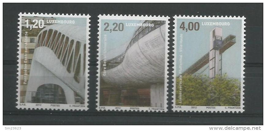 Luxemburg 2012, Architektur, Mi.-Nr. 1949/51  Postfrisch/MNH - Ongebruikt