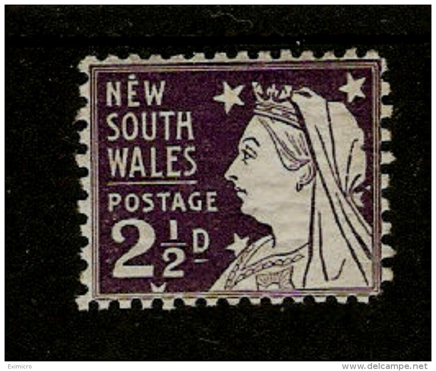 NEW SOUTH WALES 1897-1899  2½d PURPLE DIE I PERF 12 X 11 SG 295 MOUNTED MINT Cat £25 - Neufs