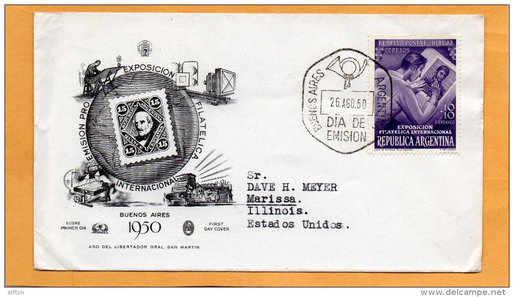 Argentina 1950 FDC - FDC